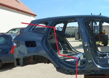 BMW U06 220d ĆWIARTKA BŁOTNIK PRAWY TYŁ SZARY C3N
