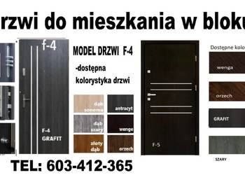 Drzwi z MONTAŻEM wejściowe zewnętrzne od ręki