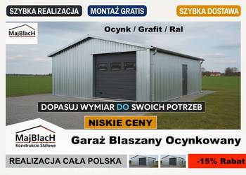 A194-Garaż Blaszany |Blaszak|Konstrukcja Stalowa|OCYNK/RAL– Maj-Blach