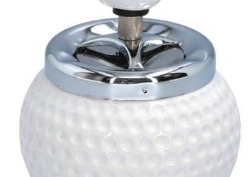 Elegancka Popielniczka w Kształcie Piłki Golfowej Obrotowa Zamykana