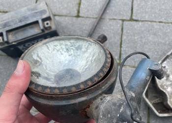 Lampa szperacz Milicja Warszawa PRL Syrena