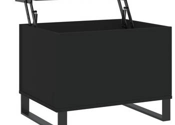 Stolik kawowy czarny 60x445x45 cm materiał drewnopochodny WM-830957