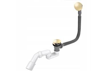 Syfon wannowy klik klak złoty