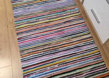 Nowy bawelniany chodnik rękodzieło 185x74 wysyłka