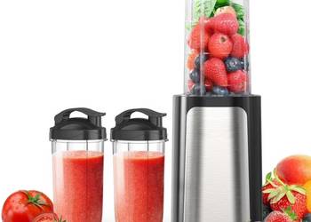 Mocny Blender Personalny Ganiza | 3 Bidony (500/700ml) | Smoothie & Ice