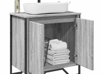 Szafka pod umywalkę szary dąb sonoma 60x35x60 cm WM-848657