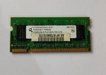 Pamięć RAM SO-DIMM DDR2 512 MB