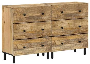 vidaXL Szafki, 2 szt., 60x33x75 cm, lite drewno mango(SKU:3206287)