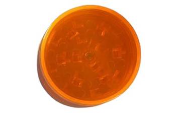 Plastikowy Lekki Grinder do Mielenia Tytoniu Suszu CBD Młynek Pomarańczowy