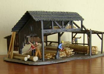 Domek na makietę Nr 40 , kolejka , skala H0
