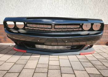 zderzak przedni dodge challenger lift oryginalny czarny dokładka halogeny 2