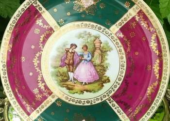 ROYAL OLD VIENNA*Josef Kuba JKW*patera kolekcjonerska ze scenką Fragonarda