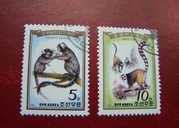Korea Płn. 1985 CTO Zwierzęta Małpy  a