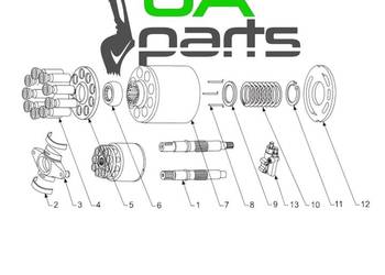 Zestaw naprawczy pompy Rexro A10VSO14 A10VSO45 A10VSO100 A10VSO140 OEM/ODM