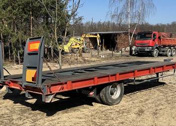 Przyczepa tandem niskopodwoziowy
