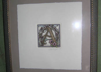 obraz grafika - Litera A_Alicei Scott_MD