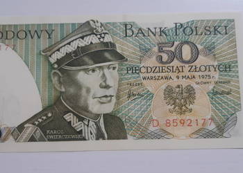 50 ZŁ ŚWIERCZEWSKI 1975 SERIA D STAN UNC-1