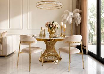 Krzesło w stylu włoskim JULIA Primavera Home nowoczesny design glamour