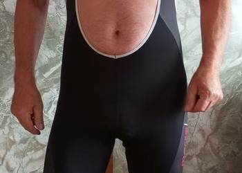 Marcello Bergamo krótkie spodenki rowerowe na szelkach męskie S