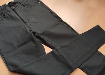 Spodnie woskowane czarne