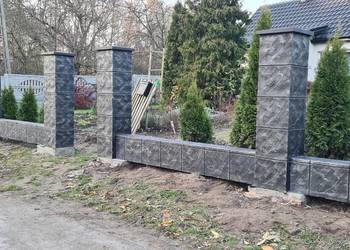 słupki murki ogrodzenia ala klinkier imitacja klinkieru