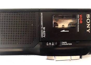 Sony M-627V Microcassette corder dyktafon plus 4 kasety
