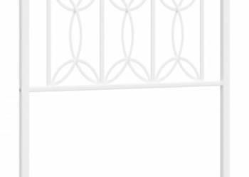 Metalowe wezgłowie białe 75 cm WM-376203