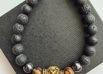 Bransoletka męska z kamieni naturalnych