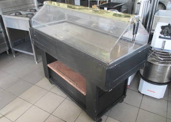 Bar Sałatkowy Na Kołach Drewniany 140x64x117