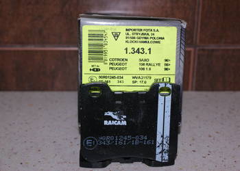 RAICAM 1.343.1 Klocek ham.kpl.CITROEN AX 1.0-1.5D 07.86-12.9