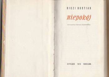 (7708) NIEPOKÓJ – RICZI DOSTIAN