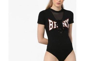 czarne body TALLY WEIJL xxs 32 sznurowane koszulka