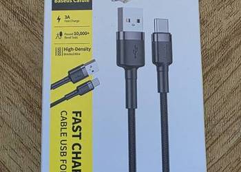 Sprzedam nowy kabel USB-C pleciony 1m nie używany w oryginalnym pudełeczku
