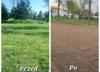 RÓWNANIE TERENU BARANÓW powiat puławski lubelskie