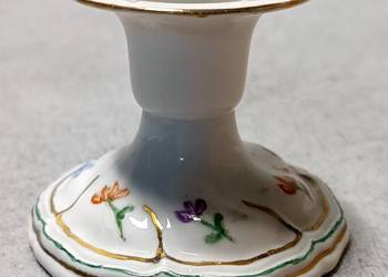 Rosenthal #506 Świecznik biały róże Reliefy