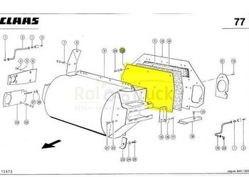BLACHA CLAAS JAGUAR 830-890  076202.3
