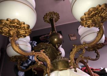 ŻYRANDOL mosiężny bdb stan POLAM