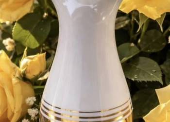 PRZEPIĘKNY PORCELANOWY WAZON BOGATO ZŁOCONY 24 K
SYGNOWANY