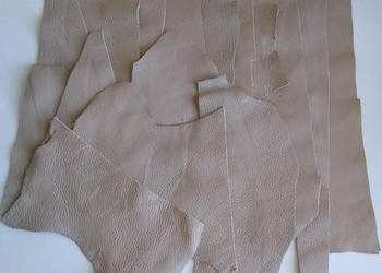 Skóra (450 g) Licowa Włoska średnie i małe kawałki Beż Beżowy