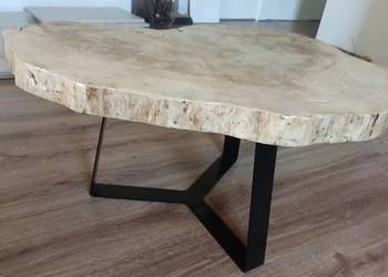 Stolik kawowy - plaster drewna