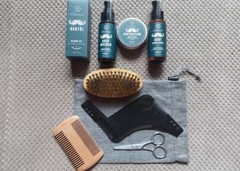 Oukzon - nowy! zestaw do pielęgnacji brody (9 elem.)