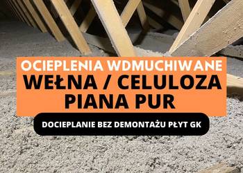 ocieplanie celuloza piana PUR wełna w granulacie