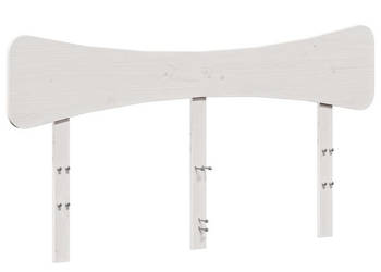 Wezgłowie do łóżka białe 150 cm lite drewno sosnowe WM-844774