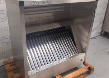 OKAP PRZYŚCIENNY SKRZYNIOWY 100X100 ŚR 200MM