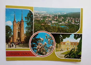 Pocztówka Gdańsk-Oliwa z 1992r. + Znaczek