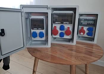 Rozdzielnia Budowlana Rozdzielnica Elektryczna Erbetka Siła 230V 400krzynka
