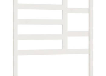 Wezgłowie łóżka białe 106x4x104 cm lite drewno sosnowe WM-818126