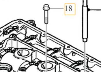 VOLVO oryginalna sruba pokrywy zaworow M6x40 OE 30725021