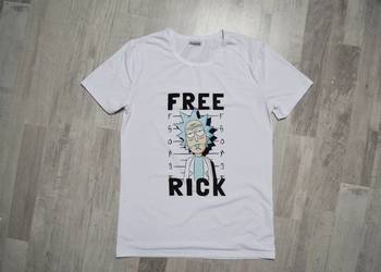 Biała koszulka Rick and Morty L