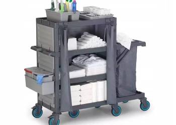 Profesjonalny, mocny wózek hotelowy do housekeepingu Fantom Procart 432